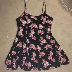 Pink floral dress
